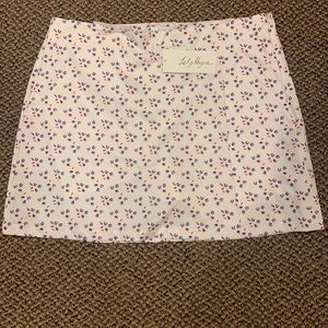 NWT LADY HAGEN Size 16 WRAP SKORT SPARKLES WHITE 17” length golf tennis